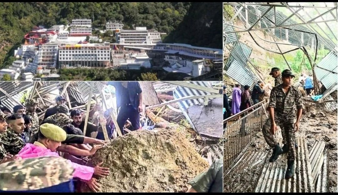 बड़ी खबर:वैष्णो देवी यात्रा रूट पर लैंडस्लाइड से बड़ी तबाही, 31 श्रद्धालुओं की मौत,आज फिर बारिश का रेड अलर्ट