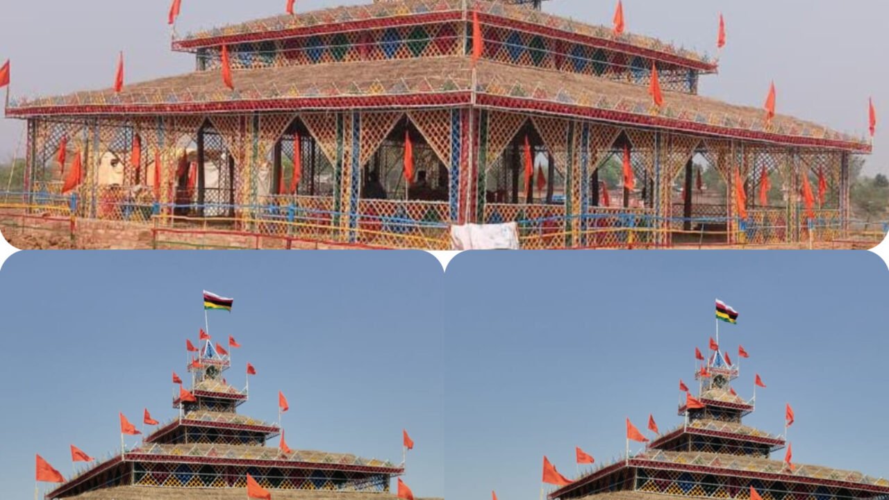 श्री लक्ष्मी नारायण महायज्ञ के विराट आयोजन के लिए पाँच तला यज्ञशाला बनकर तैयार